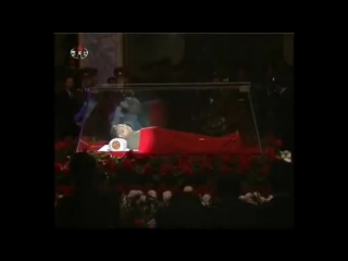 official grief in front of the embalmed body of kim jong il... december 22, 2011