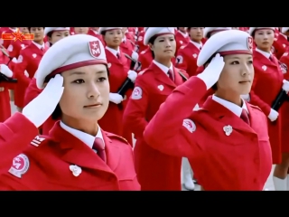 women soldiers in the chinese army. parade in honor of the 70th anniversary of the victory in the anti-japanese war and the end of world war ii (beijing, 15 a