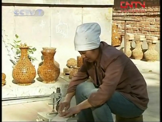 shan hetao ke craft (movie 02) - the production of art objects from walnut shells (pecan, walnut, manchu