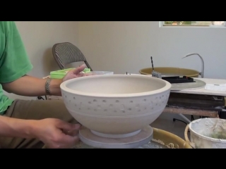 large bowl with decorations.