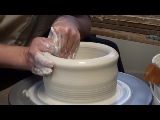 pottery wheel of master chuen lin - large porcelain salad bowl.