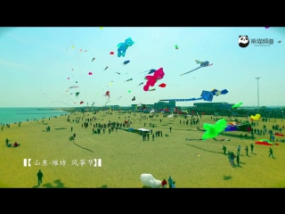 intoxicating spring - weifang shu swampy river and kites.