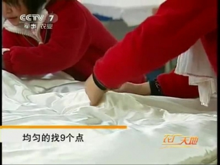 (production of silk from silkworm pupae)