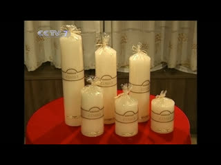 paraffin candles - artistic casting.